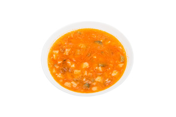 tomato soup isolated