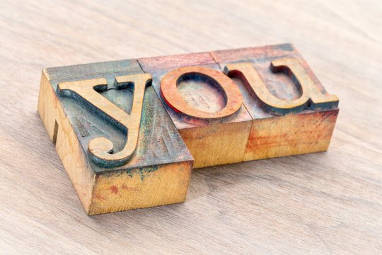 you word abstract in wood type