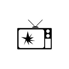 broken TV icon. Elements garbage icon. Premium quality graphic design icon. Baby Signs, outline symbols collection icon for websites, web design, mobile app