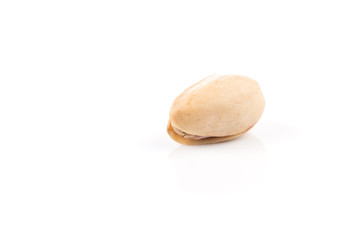 Fototapeta na wymiar pistachio nut on white
