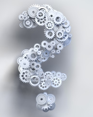 Fragezeichen in Herzform