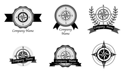 Obraz premium travel logo set