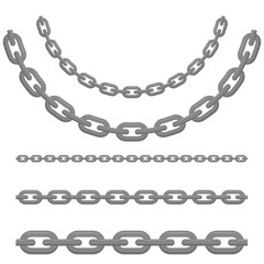 Chain Flat design. Vector.