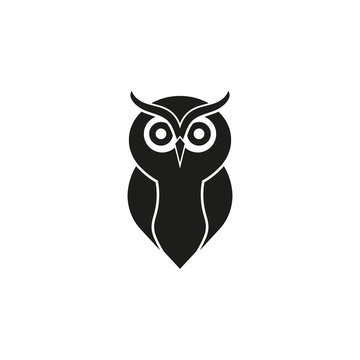 Owl logo. Vector. Isolated.