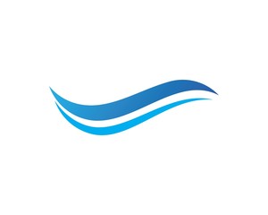 Water Wave symbol and icon Logo Template