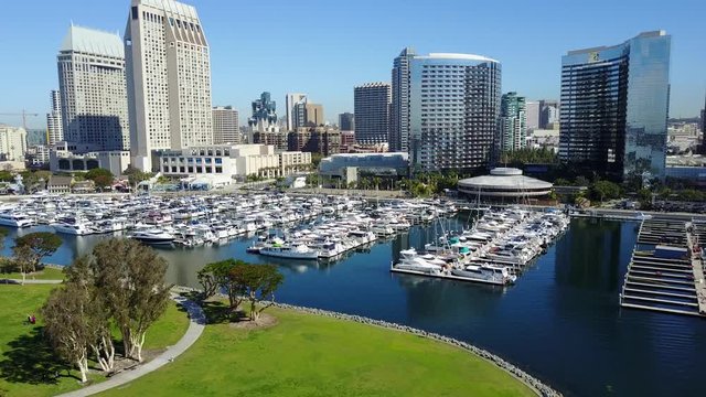 San Diego Downtown - Drone Video Aerial Video of San Diego Downtown.