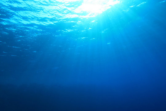 Abstract blue underwater background
