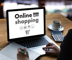 Online Shopping Add to Cart Order Store buy Sale Online shopping concept