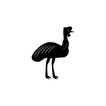 recommend clip art: bird of cassowary icon. Elements of the fauna of Australia icon. Premium quality graphic design icon. Baby Signs, outline symbols collection icon for websites, web design, mobile