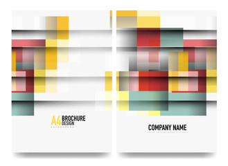 Obraz premium Square business a4 brochure cover design, flyer, annual report