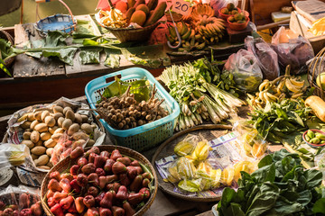 floating market at Thailand
