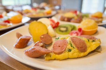 breakfast on table