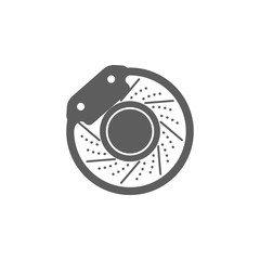 brake disc icon. Elements of car repair icon. Premium quality graphic design. Signs, outline symbols collection icon for websites, web design, mobile app, info graphic