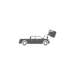 oil change in the car icon. Elements of car repair icon. Premium quality graphic design. Signs, outline symbols collection icon for websites, web design, mobile app, info graphic on white background