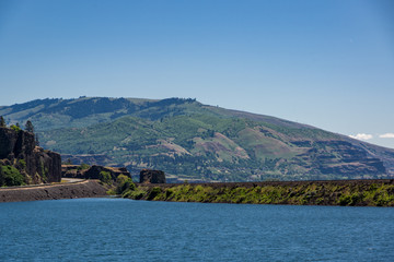 Fototapeta premium Columbia River Railroad