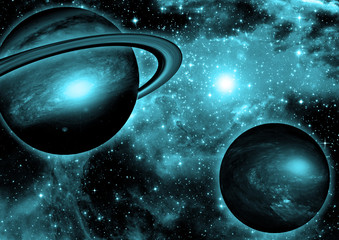 galaxy in a free space