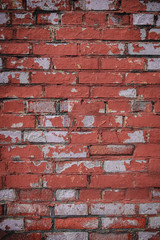 the red brick wall