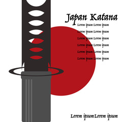 vector japan katana concept background