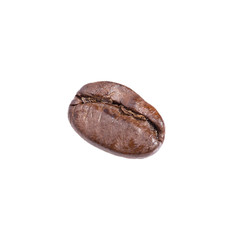 Close up coffee bean with clipping path for texture and background.