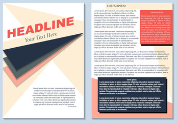 Brochure flyer design layout template size a4, isolated editable