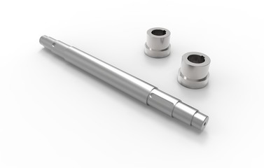 Turning ware on a white background