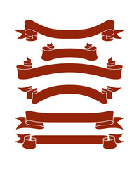 Obraz premium retro ribbon collection