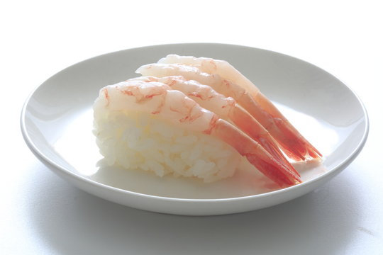 Sushi image of fresh shrimp