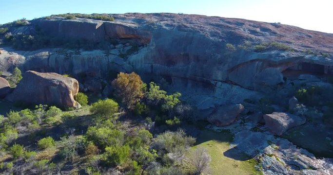 Drone Outback Rocks