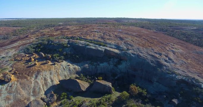 Drone Outback Rocks