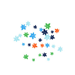 Festive Background with Colorful  flowers. Feminine Pattern for Postcard, Print, Banner or Poster. Small Pretty  flowers For Party Decoration, Wedding, Birthday or Anniversary Invitation. 