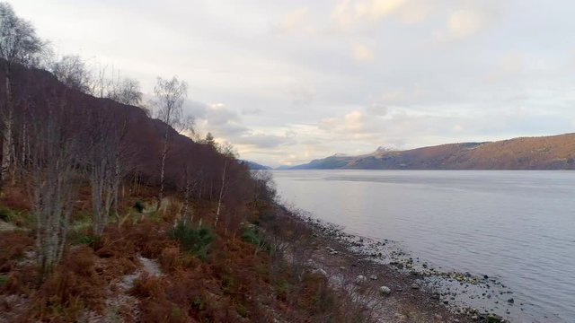 The Shores and Waters of Loch Ness in Scotland