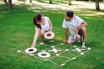 Tic-Tac-Toe Strategy Game Criss Cross Leisure Recreation Concep
