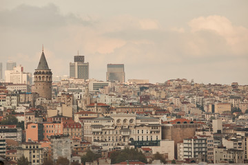 Naklejka premium view of the city of Istanbul from a height