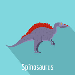 Spinosaurus icon. Flat illustration of spinosaurus vector icon for web.