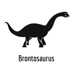 Brontosaurus icon. Simple illustration of brontosaurus vector icon for web.