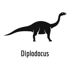 Diplodocus icon. Simple illustration of diplodocus vector icon for web.