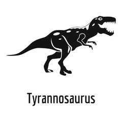 Tyrannosaurus icon. Simple illustration of tyrannosaurus vector icon for web.