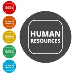 Human resources sign icon 