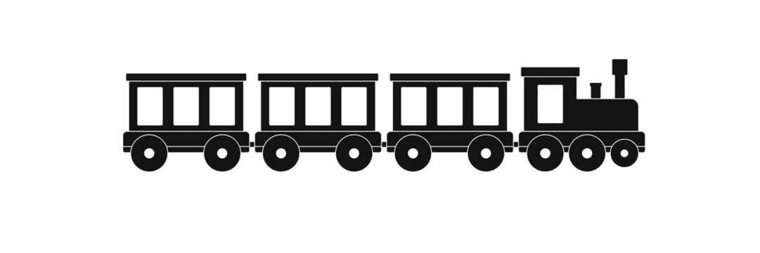 Passenger train icon. Simple illustration of passenger train vector icon for web.
