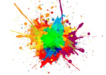 Tuinposter abstract vector paint color design background. illustration vector design © mrspopman