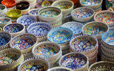 Souvenirs in the oriental markets