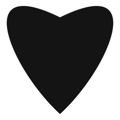 Proud heart icon. Simple illustration of proud heart vector icon for web.