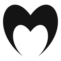 Prophetic heart icon. Simple illustration of prophetic heart vector icon for web.