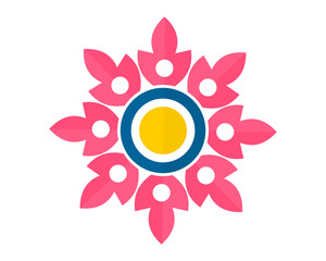 circle pattern ornament image icon vector