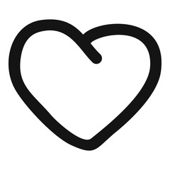 Big heart icon. Simple illustration of big heart vector icon for web.