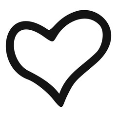 Faithful heart icon. Simple illustration of faithful heart vector icon for web.