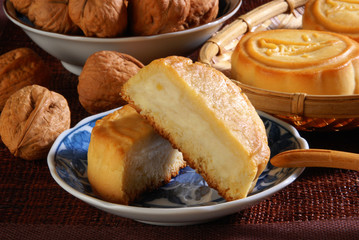  Chinese moon cake - food for Chinese mid-autumn festival 