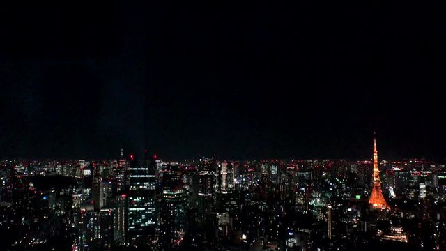 Japan Tokyo  Tokyo tower and the landscape of Tokyo  view from above  October 2017