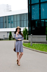 beautiful girl in a dress