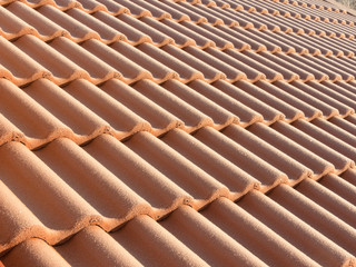 Frozen roof tiles